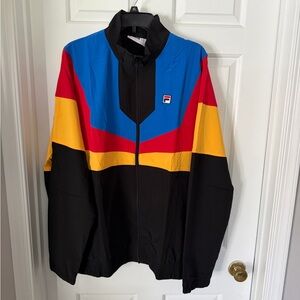 NWT Fila Colorblock Windbreaker Track Jacket - Men’s Sz XXL